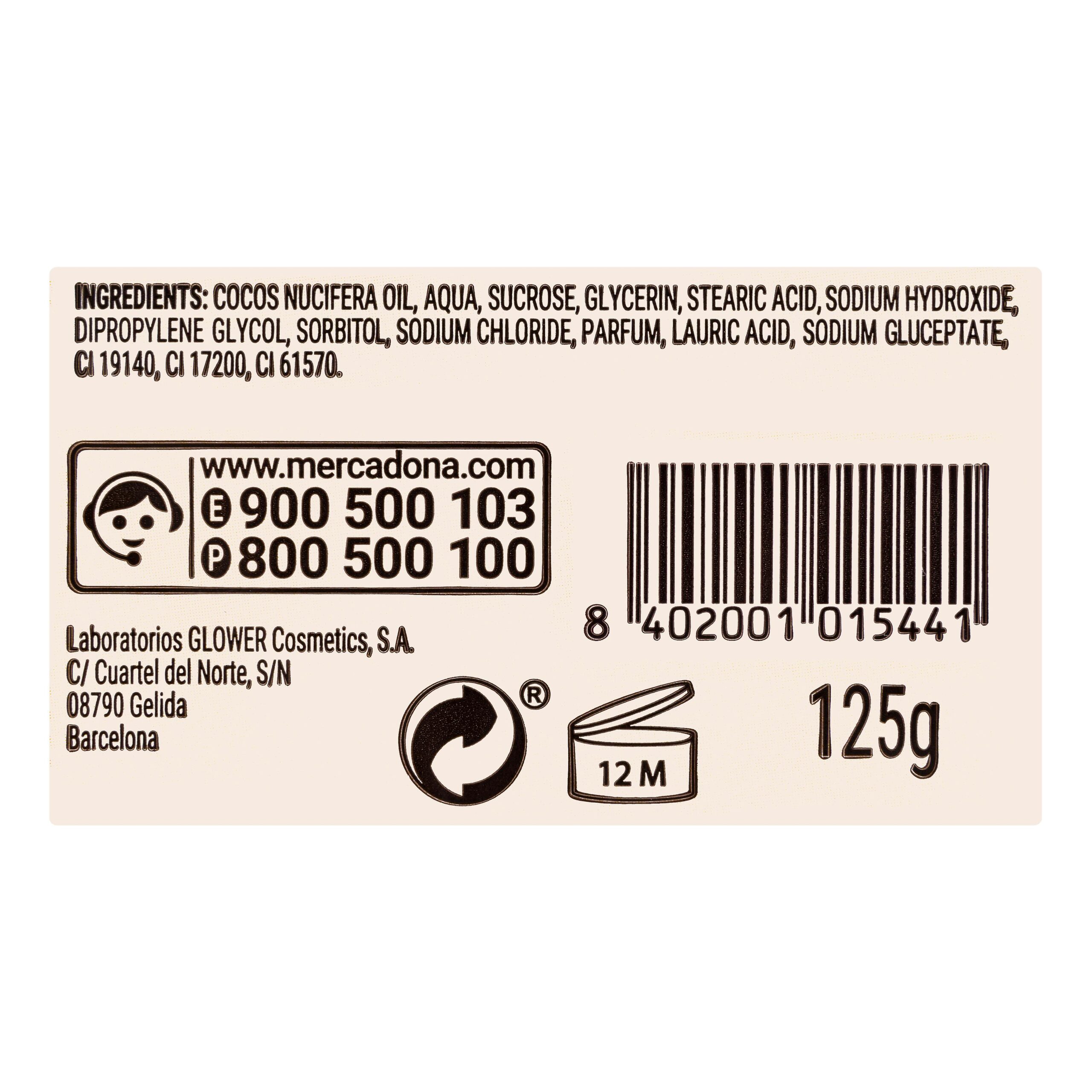 Etiqueta Jabón de manos en pastilla glicerina 100% natural Deliplus